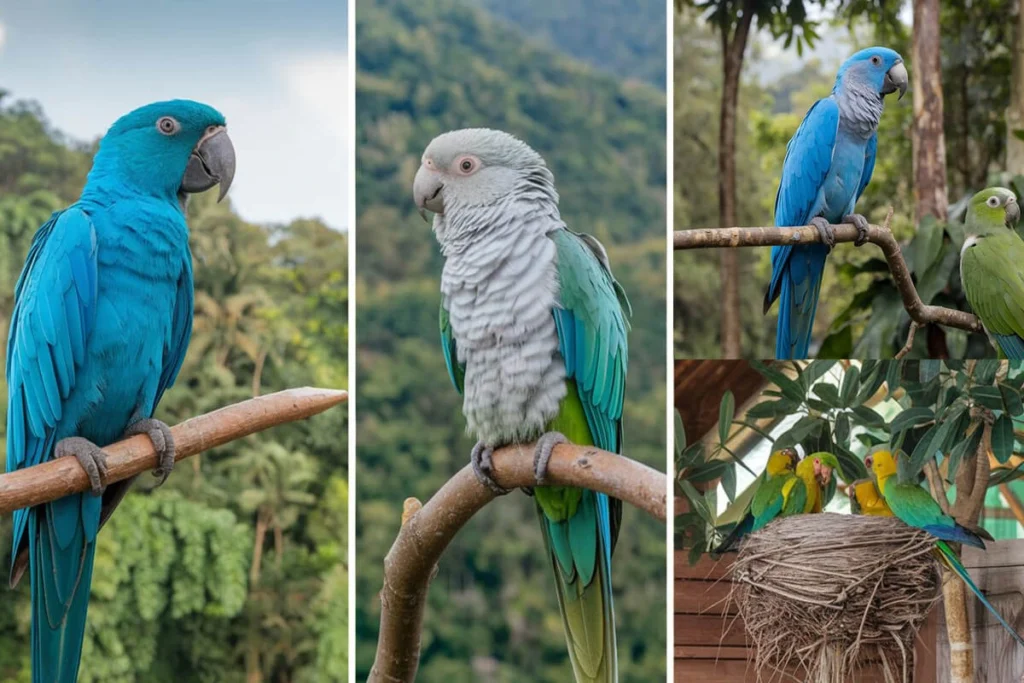 Quaker Parrots and their colors