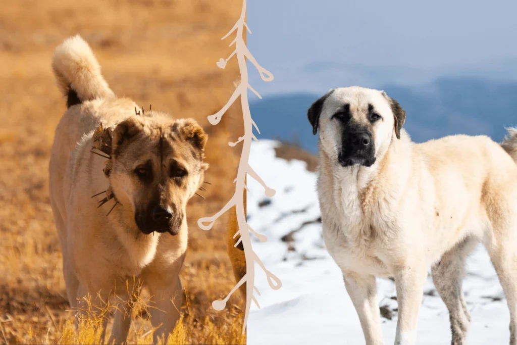 Kangal and Anatolian Shepherd in Varied Terrain